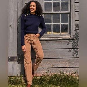 NWT Faherty Stretch Cord Julianne Pant